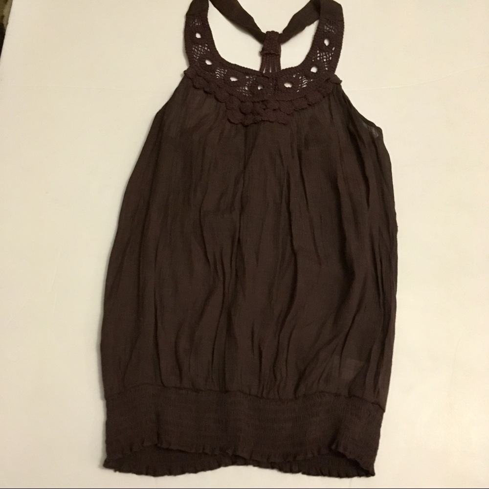 Maurices brown banded tank. Size medium